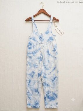 Urban Outfitters Light Blue Tie-Dye Jumpsuit